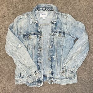 Old Navy Small Distressed Jean Jacket
